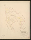 Saint-Cyr-de-Salerne. Tableau d'assemblage _ du Plan Parcellaire de la Commune de Saint-Cyr-de-Salerne _ Canton de Brionne - Bernay - Eure. _ Terminé sur le Terrain le 1 avril 1827, sous l'administration de M.le Vicomte Raymond Delaitre, Préfet _ M. Duplessis, Maire _ en sous la Direction de M. Hurtrelle, Directeur des Contributions directes _ M. Hautier, Géomètre en Chef. _ Par M. Canu, Géomètre de 1re classe.