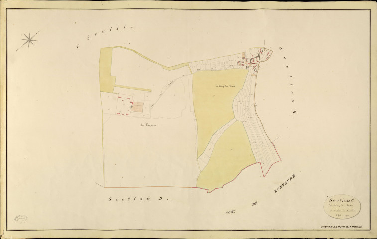Haye-Malherbe (La). Section C _ Du camp des Ventes _ 2e de 2 feuilles