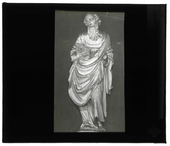 Église de Vandrimare (Eure), statue de Saint-Thomas.