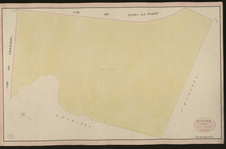 Charleval. Section A _ de la Forêt _ 2e de 3 Feuilles