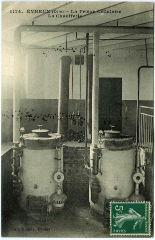 Evreux-Ville. La Prison Cellulaire - La Chaufferie.