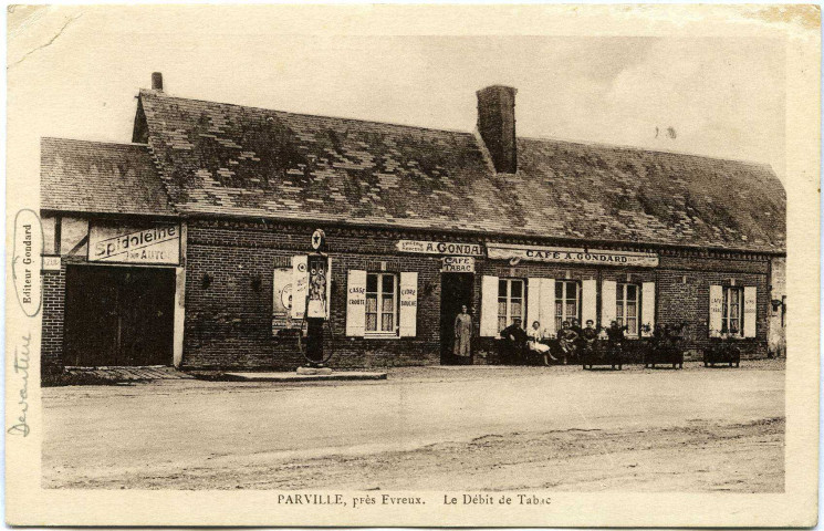 Parville. Le Débit de Tabac.