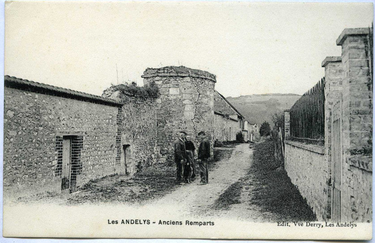Andelys (Les). Anciens remparts.