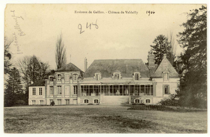 Fontaine-Bellenger. Château de Valdailly.