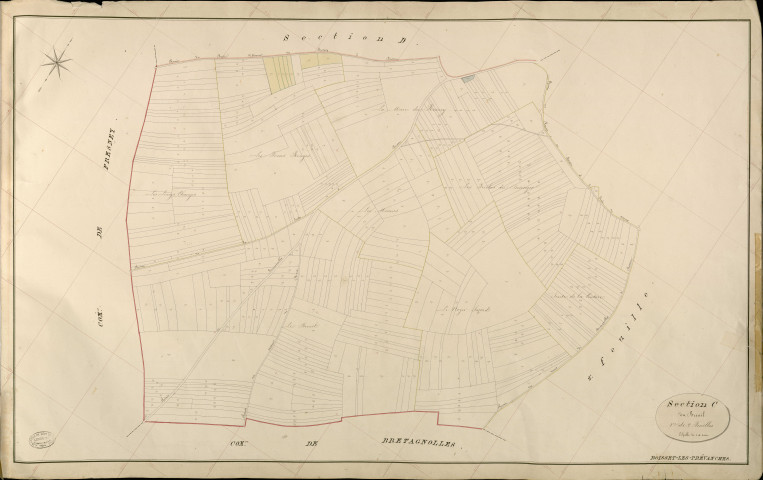Boisset-les-Prévanches. Section C _ du Breuil _ 1re de 2 Feuilles