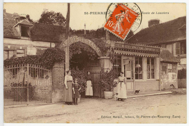 Saint-Pierre-du-Vauvray. Route de Louviers.