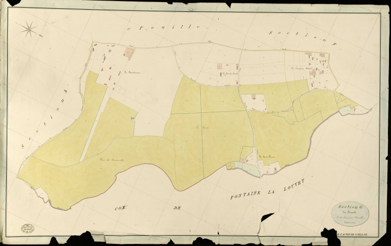 Saint-Aubin-de-Scellon. Section G _ des Renards _ 2e et dernière Feuille