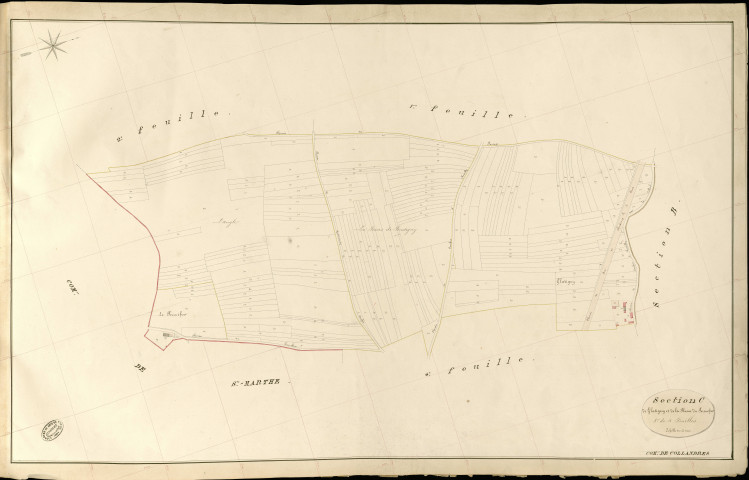 Collandres. Section C _ de Glatigny et de la Plaine du Perrucher _ 3e de 4 Feuilles