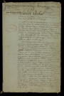Procès-verbal manuscrit.