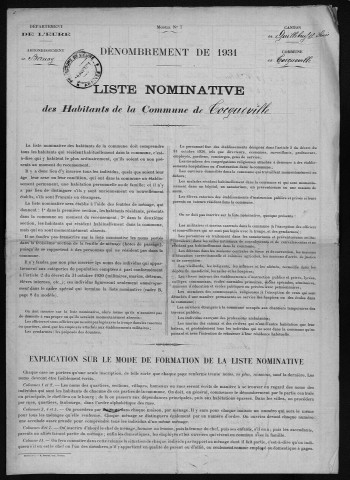 TOCQUEVILLE 1931