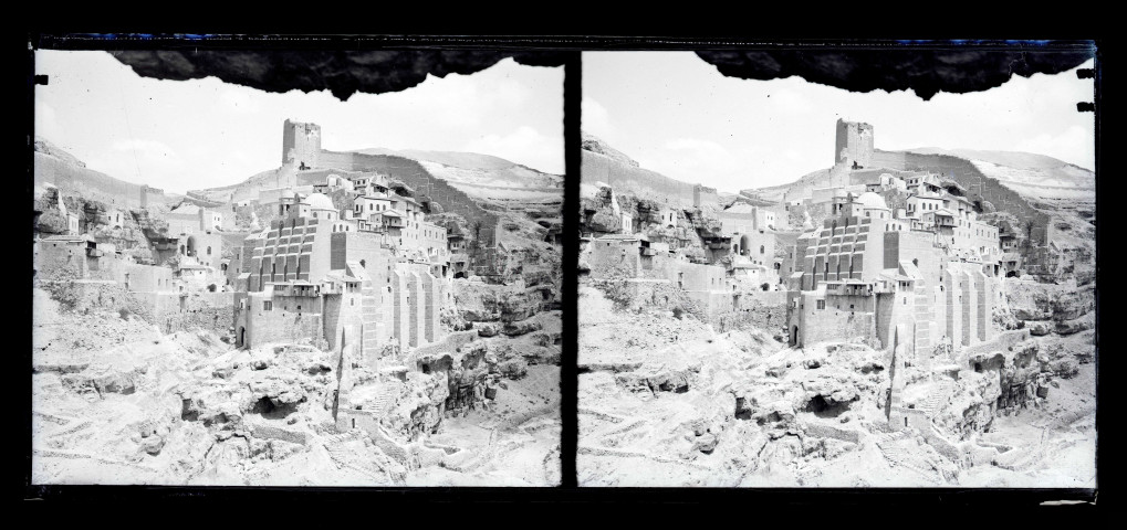 Monastère de Mar Saba à Bethléem dans le désert de Cisjordanie (Israël).