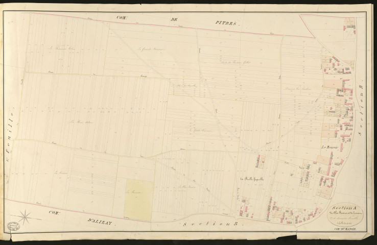 Manoir-sur-Seine (Le). Section A _ du Clos Fossieu et de Lessain _ 2e et dernière Feuille
