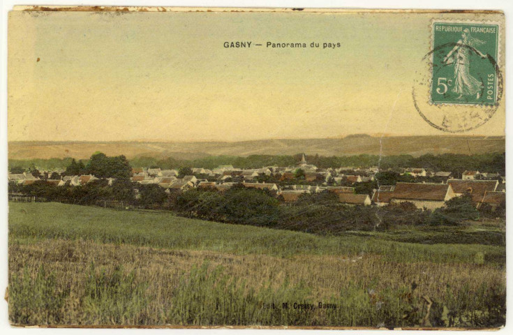 Gasny. Panorama du pays.