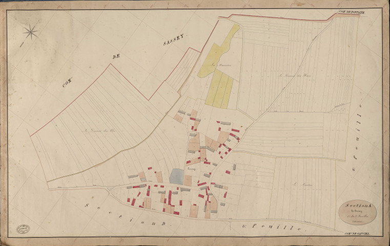 Gauciel. Section A _ de Cerisey _ 1re de 3 Feuilles