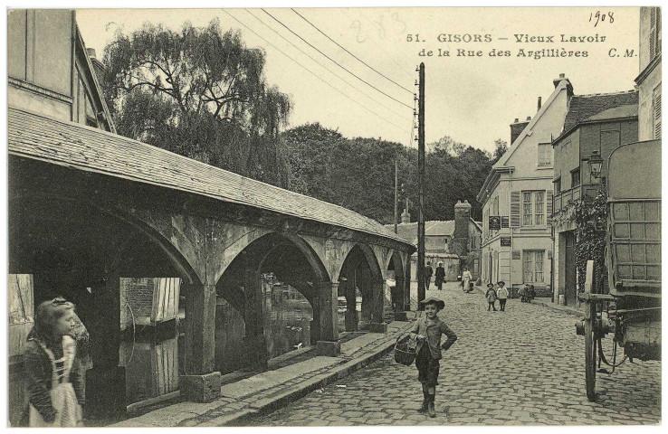 Gisors. Vieux Lavoir de la rue des Argillières.