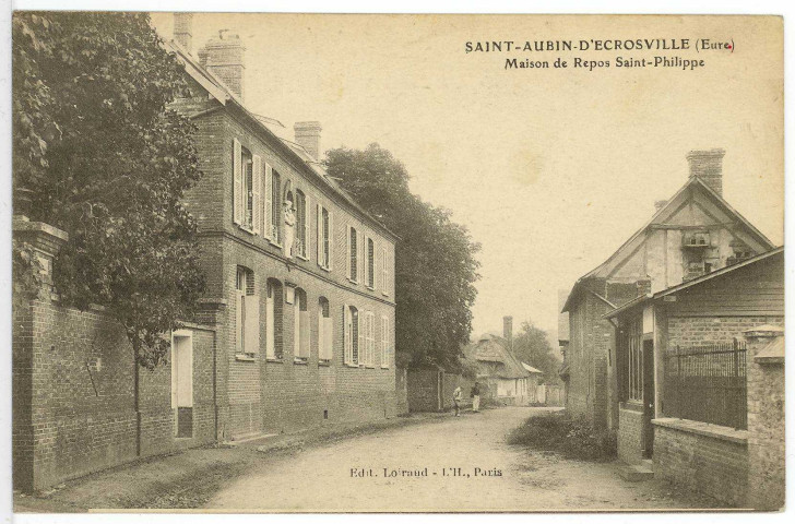 Saint-Aubin-d'Ecrosville. Maison de repos Saint-Philippe.