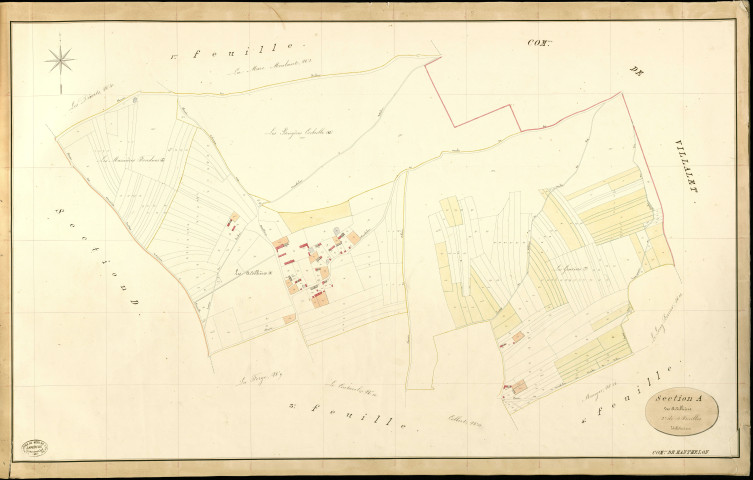 Manthelon. Section A _ des Ardillières _ 2e de 4 Feuilles