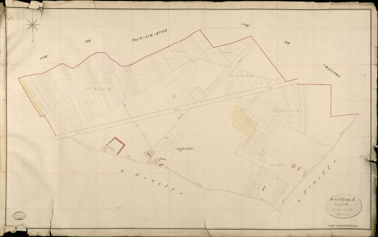 Aigleville. Section A _ d'Aigleville _ 1re de 3 Feuilles
