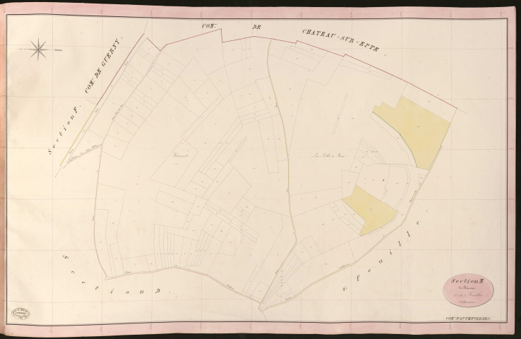 Authevernes. Section E _ de Bémont _ 1re de 2 Feuilles
