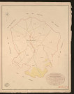 Fresne-l'Archevêque. Tableau d'assemblage du Plan Parcellaire de la Commune de Fresne-l'Archevêque. _ Canton des Andelys - Andelys - Eure. _ Terminé sur le terrain le 28 août 1828, sous l'administration de M. Le Vicomte Raymond Delaitre, Préfet - M. Delaisement, Maire et sous la direction de M. Hurtelle, Directeur des Contributions directes. _ - M. Hautier, Géomètre en chef. _ Par M. Canu, Géomètre de 1re classe