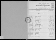 Tables (1903-1912)