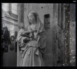 Statue de la Vierge à l'enfant de l'église de Saint-Martin-le-Gaillard (Seine-Maritime), hauteur 1,40m.