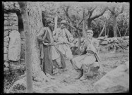 Pâtres et joueur de pipeau à Daphné (Turquie).