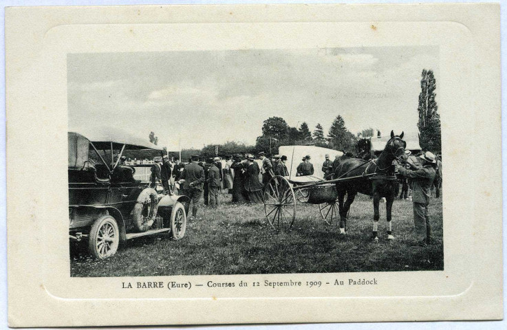 Barre-en-Ouche (La). Courses du 12 septembre 1909 - Paddock.