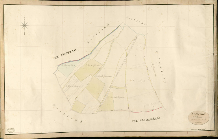 Damville. Section D _ de la Garenne _ 2e et dernière Feuille