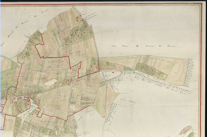 Lorleau - Plan général de la seigneurie de Lorleau, celle de Beauficel, et des fiefs Blainville et de La Brière. *