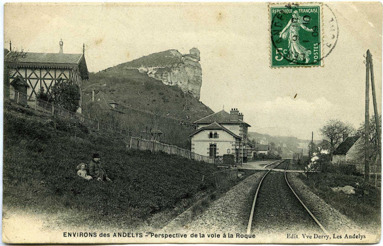 Andelys (Les). Perspective de la voie de la Roque.