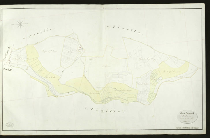 Corneville-sur-Risle. Section A _ de Saint Laurent _ 3e de 4 Feuilles
