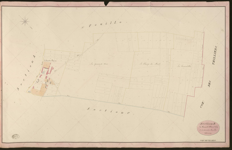 Villers-en-Vexin. Section B _ du Chemin de Villiers à Vesly _ 2e et dernière Feuille