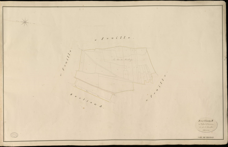 Vernon. Section B _ de l'Eglise de Vernonnet _ 2e de 6 Feuilles