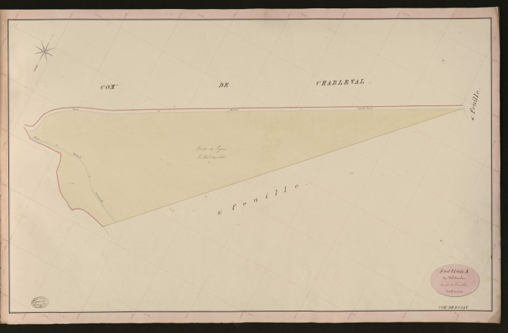 Rosay-sur-Lieure. Section A _ du Val Amelot _ 1re de 4 Feuilles