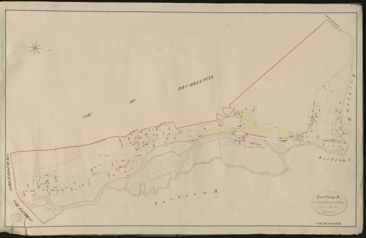 Brionne. Section B _ des Essart et de la Grande Fabrique _ 1 re de 2 Feuilles