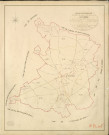 Gros-Theil (Le). Tableau d'assemblage _ du Plan Parcellaire de la Commune du Grostheil _ Canton d'Amfreville - Louviers - Eure. _ Terminé sur le Terrain en 1828 , sous l'administration de M. Le Vicomte Raymond Delaître , Préfet _ M. Assire, Maire _ sous la Direction de M.Hurtrelle, Directeur des Contributions directes _ M. Hautier, Géomètre en Chef. _ Par M. Canu, Géomètre de 1re classe.