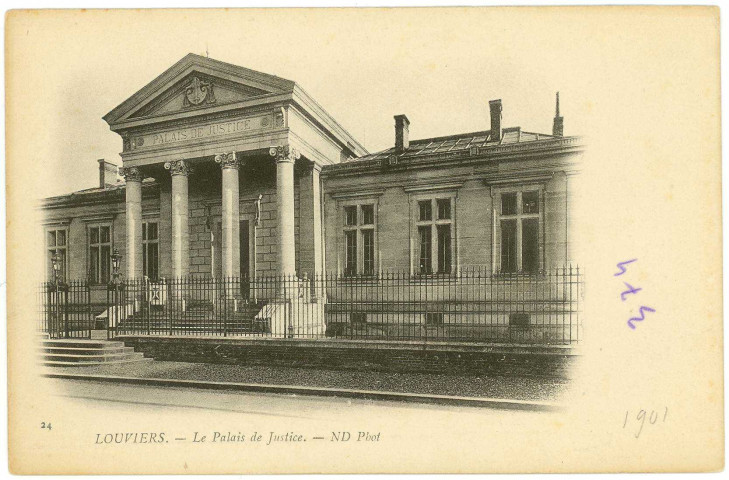 Louviers-Ville. Le Palais de Justice.