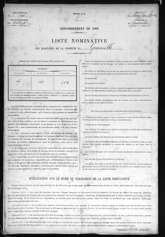 GRAINVILLE 1901