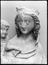 Statue de Vierge à l'enfant du XIVème siècle de l'église de Sancourt (Eure).