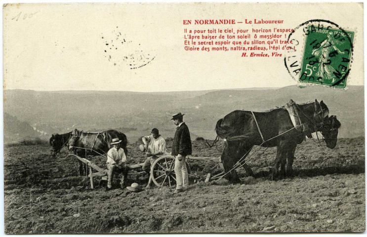 Divers. En Normandie - Le Laboureur.