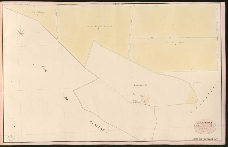 Saint-Nicolas-de-Pont-Saint-Pierre. Section A _ du Cardonnet et de Fontaine Guérard _ 5e de 8 Feuilles