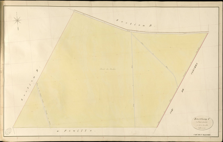 Sainte-Marthe. Section C _ de Forêt de Conches _ 1re de 8 Feuilles