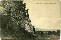 Muids. Escalade du Rocher Henri.