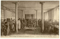 Evreux-Ville. Ecole Pratique de Commerce et d'Industrie d'Evreux-Atelier d'Ajustage (1ère année).