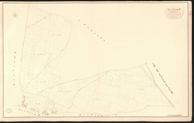 Boisemont. Section B _ de la heunière _ 2e et dernière Feuille