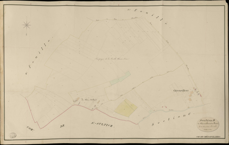 Chéronvilliers. Section B _ de Chérouvilliers et du Plessis _ 3e et dernière Feuille
