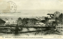 PORT-SAY. - Le Boulevard Front-de_mer et la jetée en construction