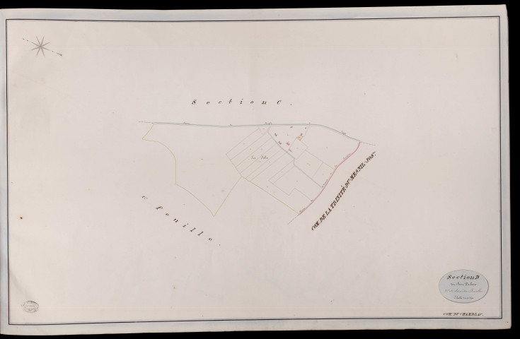 Chamblac (Le). Section D _ du Bosc Dubois _ 2ème et dernière feuille _ Echelle de 1 à 2500