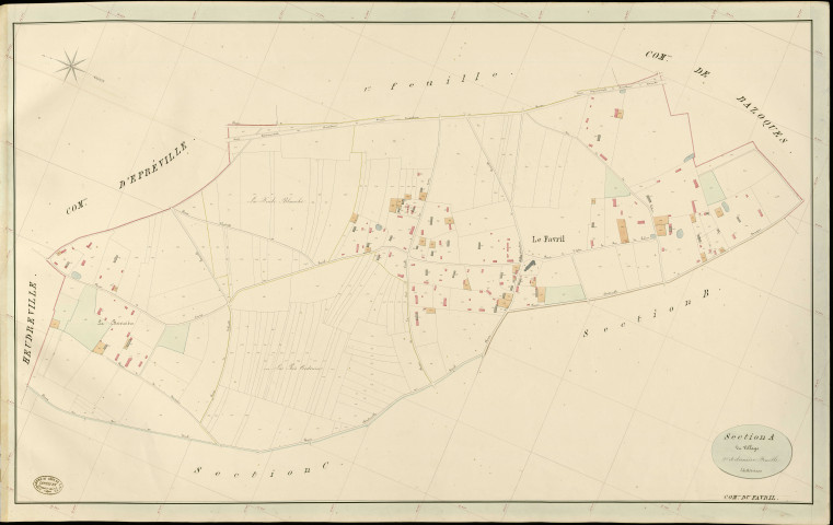 Favril (Le). Section A _ du Village _ 2e et dernière Feuille